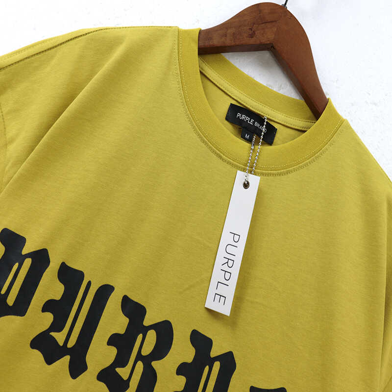 pu*re b*and gothic letter print short sleeve t-shirt for men