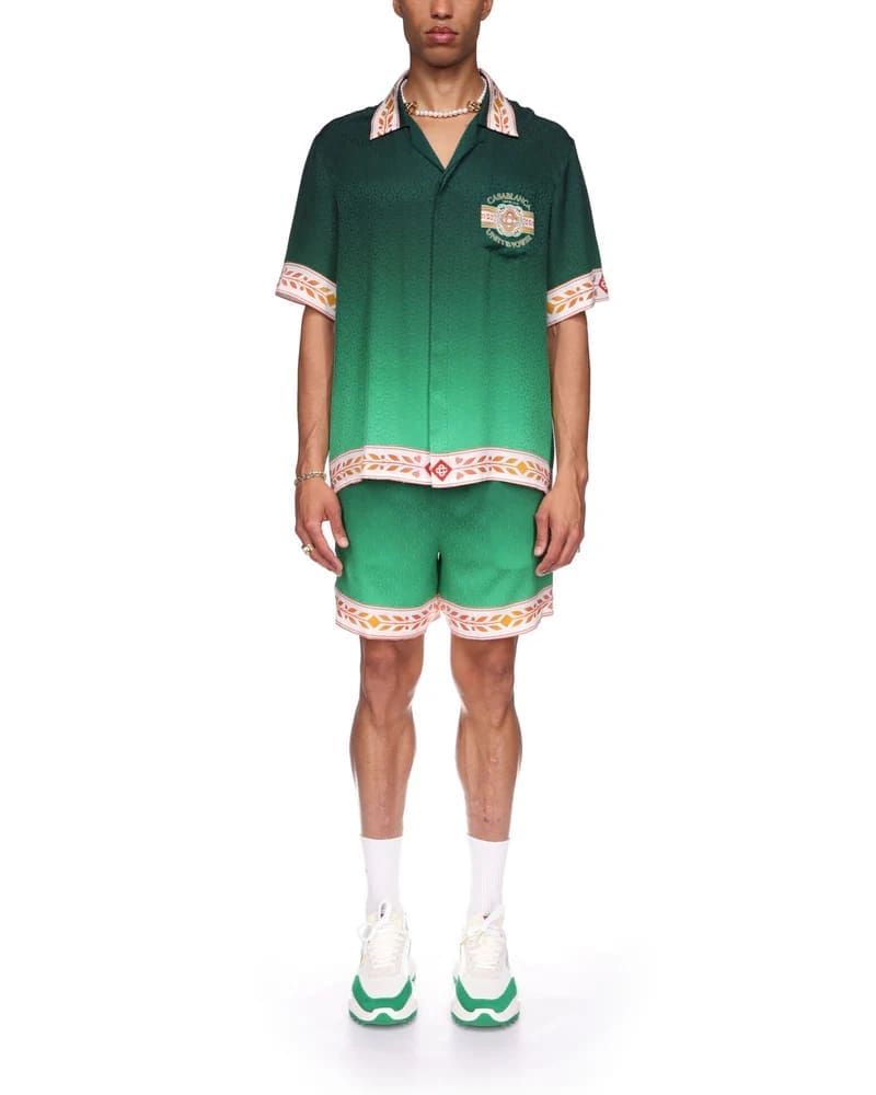 Casablanca Wheat Figure Holiday Shirt and Shorts Sicilian Style Set