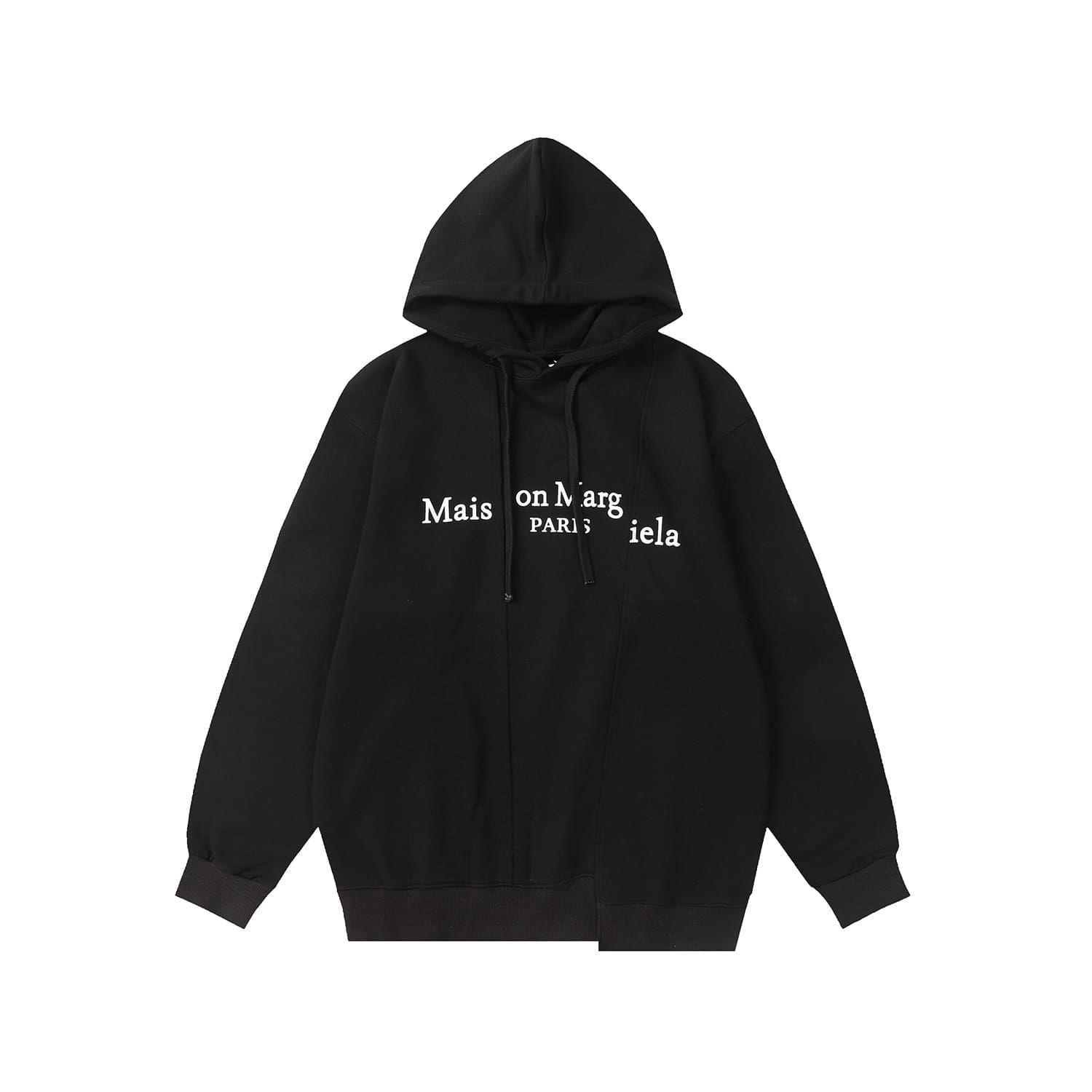 ma*s*n Ma*i*la mm6 stitching dislocation loose hoodie for men and women