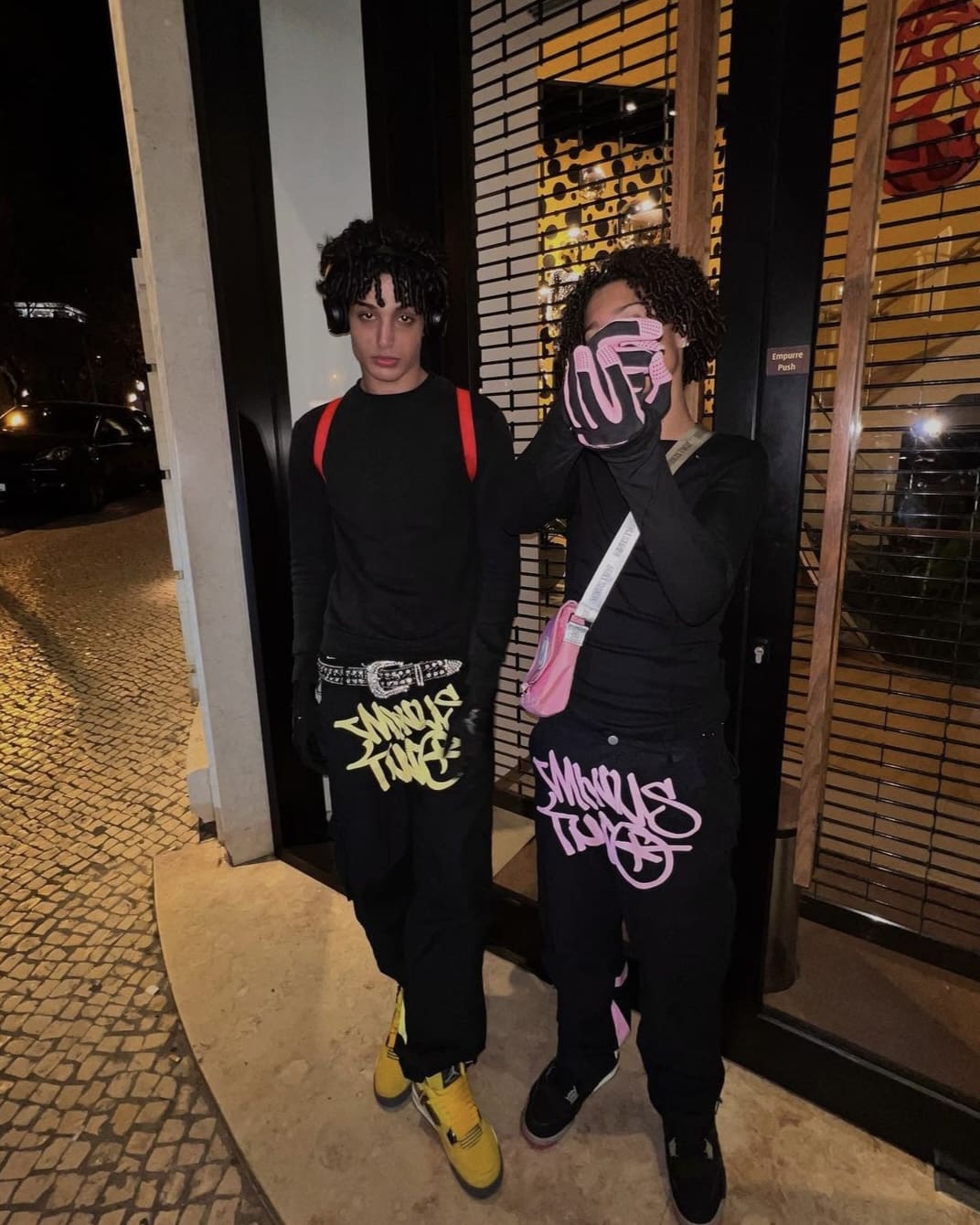 Minus Two Cargo Pants Casual Straight-Leg Loose Fit Hip Hop Star Style E