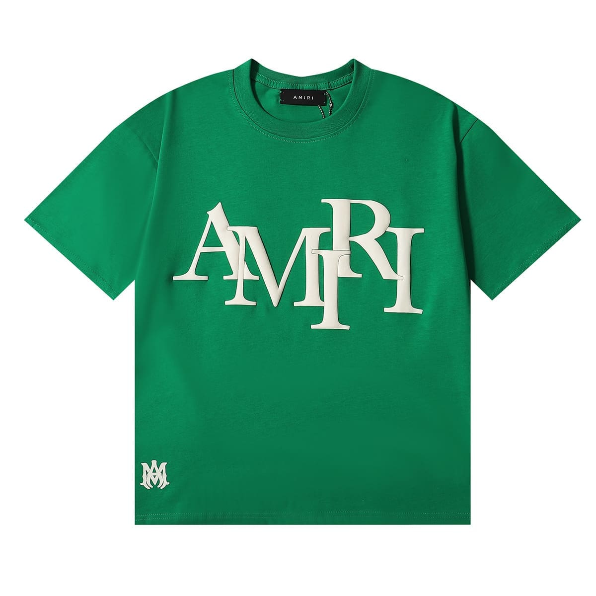 AMIRI Letter Puff Print Heavy Weight Cotton T-Shirt for Men and Women