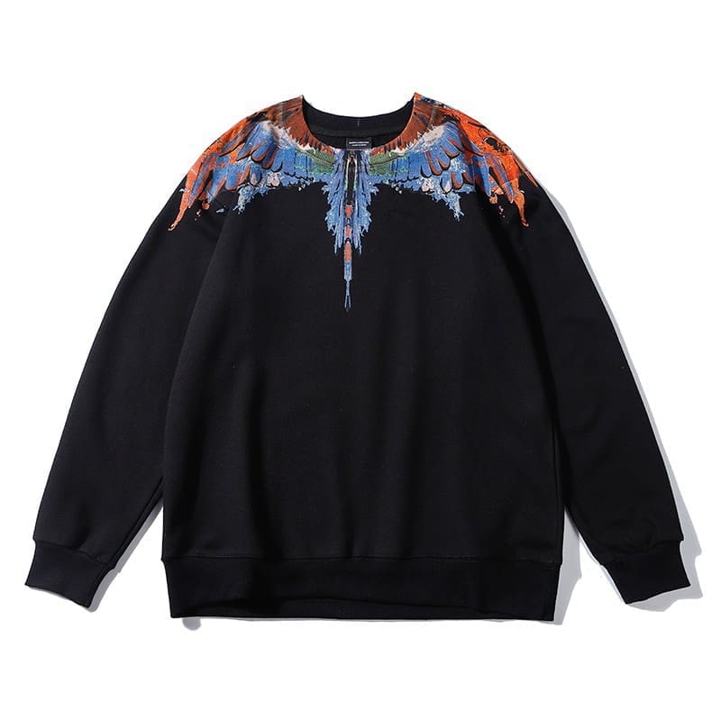 Marcelo Burlon Colorful Feather Phantom Wings Sweater Lightning Blade Hoodie