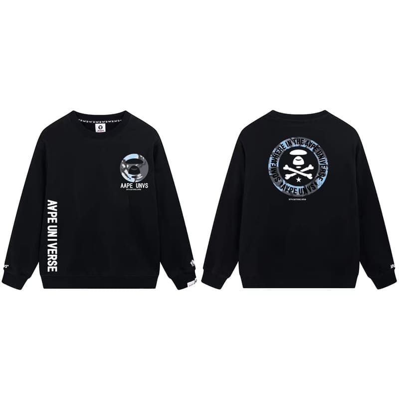 AAPE Camouflage Terry Hoodie for Men and Women