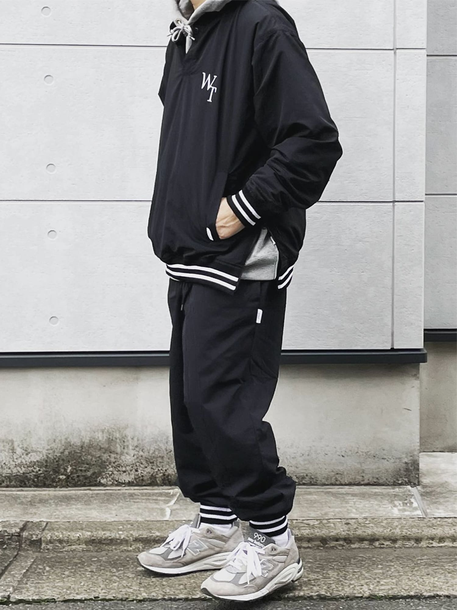 WTAPS 23SS pullover embroidery waterproof quick-drying outdoor sports loose long sleeve jacket for men