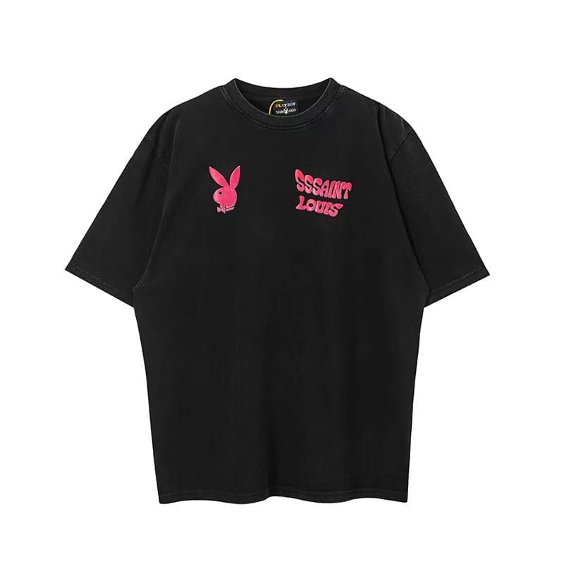 saint L**is hot drill vintage washed vtg short sleeve t-shirt for men