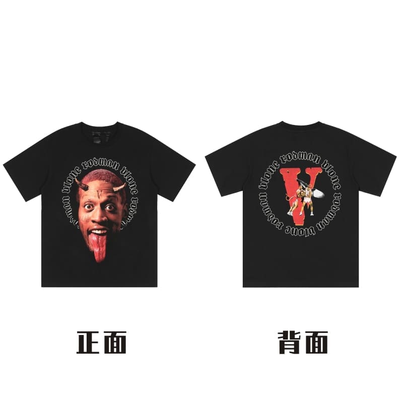 VLONE Big V Short Sleeve T-Shirt Casual High Street Summer Wear