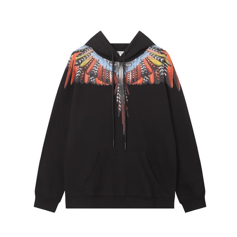 Marcelo Burlon Colorful Feather Wings Sweater Lightning Blade Hoodie A