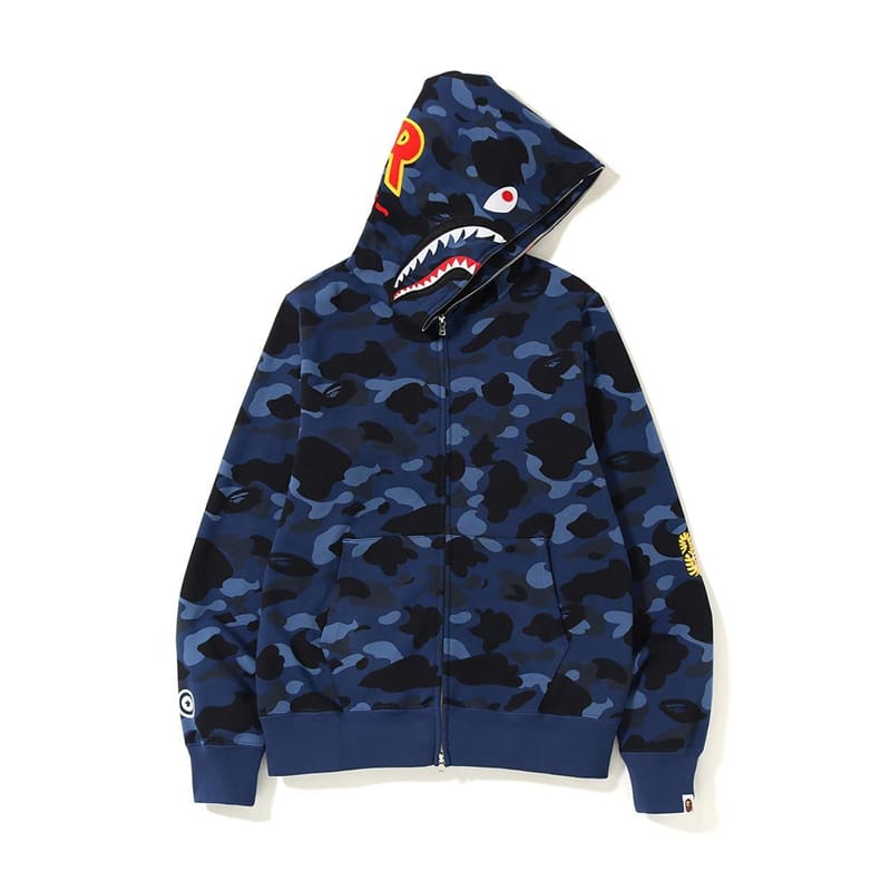 AAPE Ape Head Camouflage Zip Hoodie for Men and Women