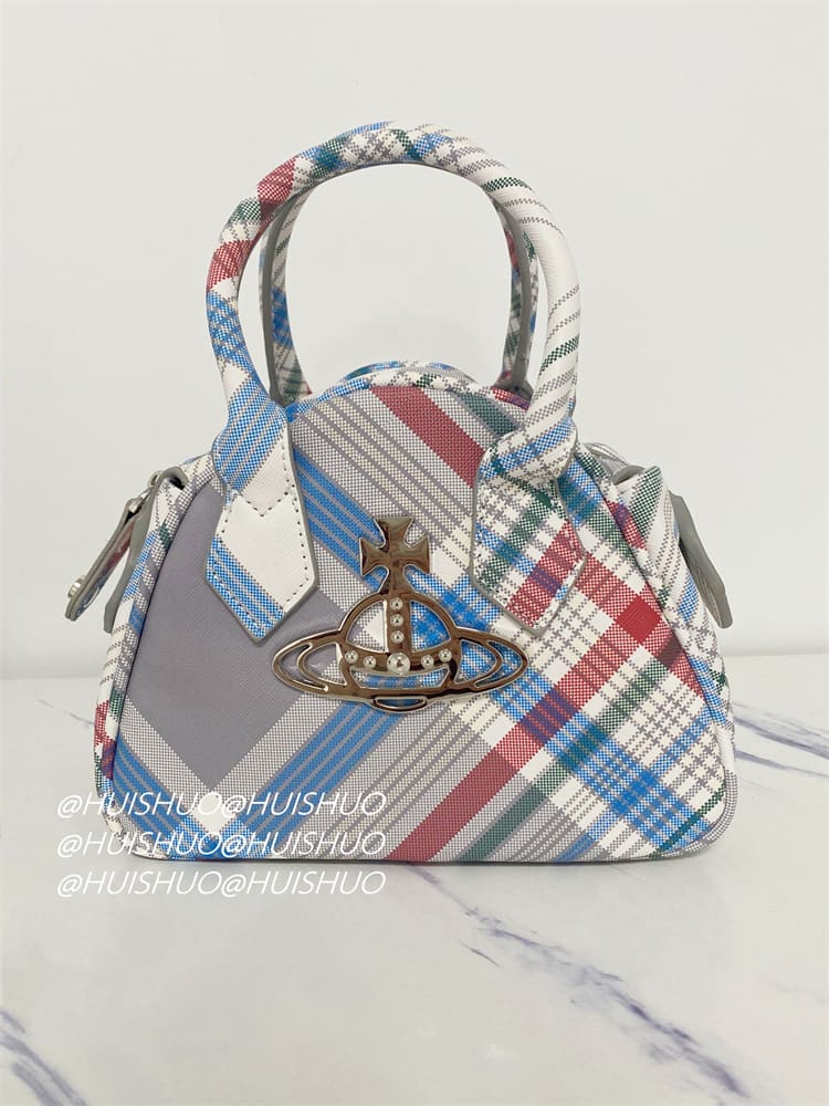 u1u1enne westwood crocodile pattern baguette shoulder bag saturn chain design