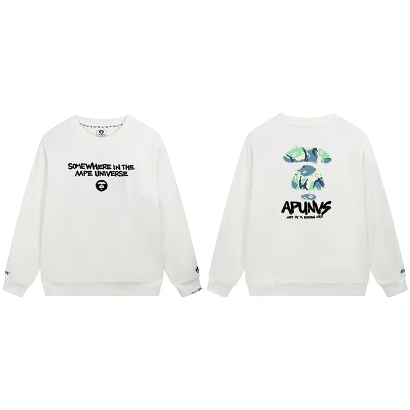 AAPE Camouflage Terry Hoodie for Men and Women