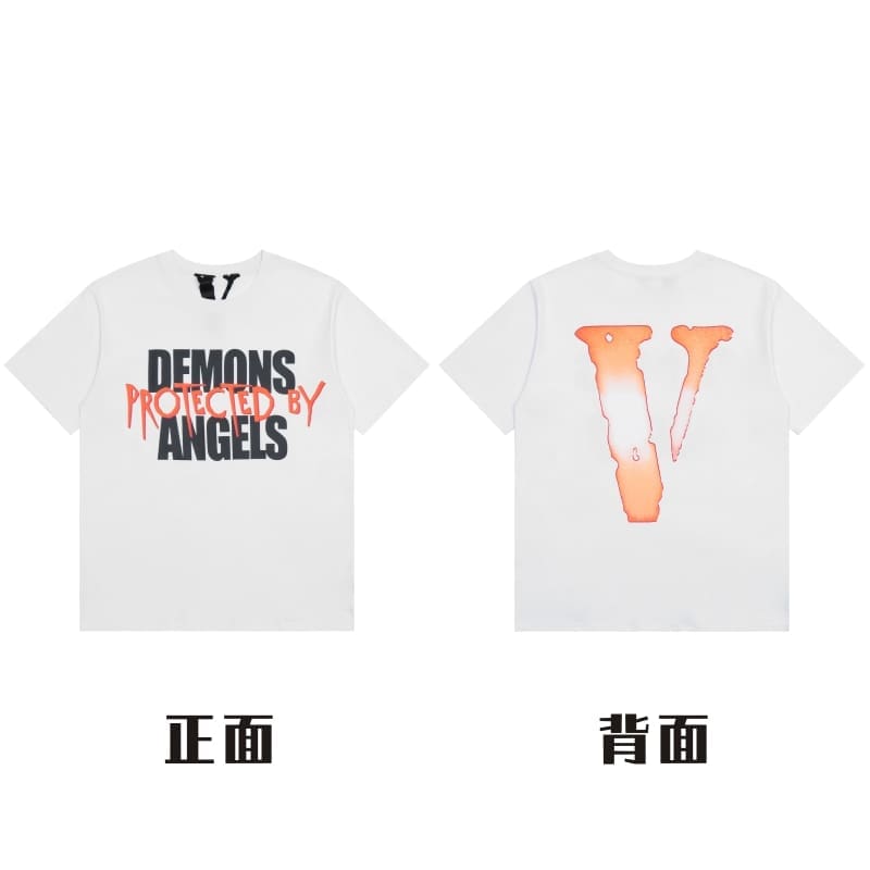 VLONE Large V Short Sleeve T-Shirt High Street Spring Summer Casual Wear