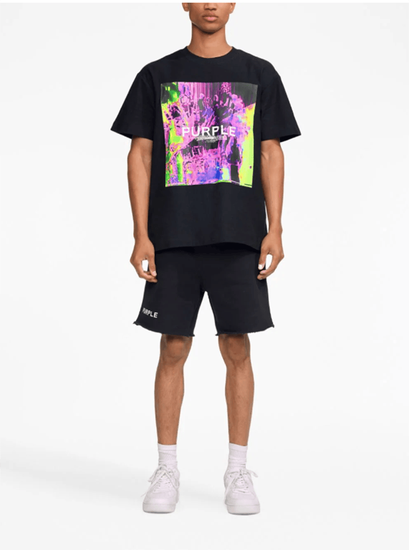 pu*re b*and direct injection print t-shirt american high street style