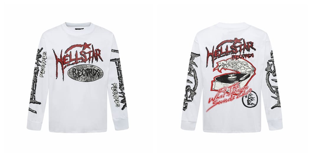 H*lst*r european and american high street fashion hip hop fashion brand men’s and women’s printed loose cotton crew neck bottoming shirt long sleeve t-shirt ins