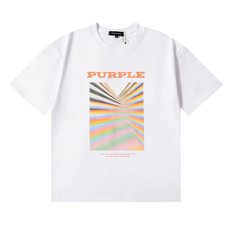 vlone fog pu*re b*and oil painting print t-shirt for men