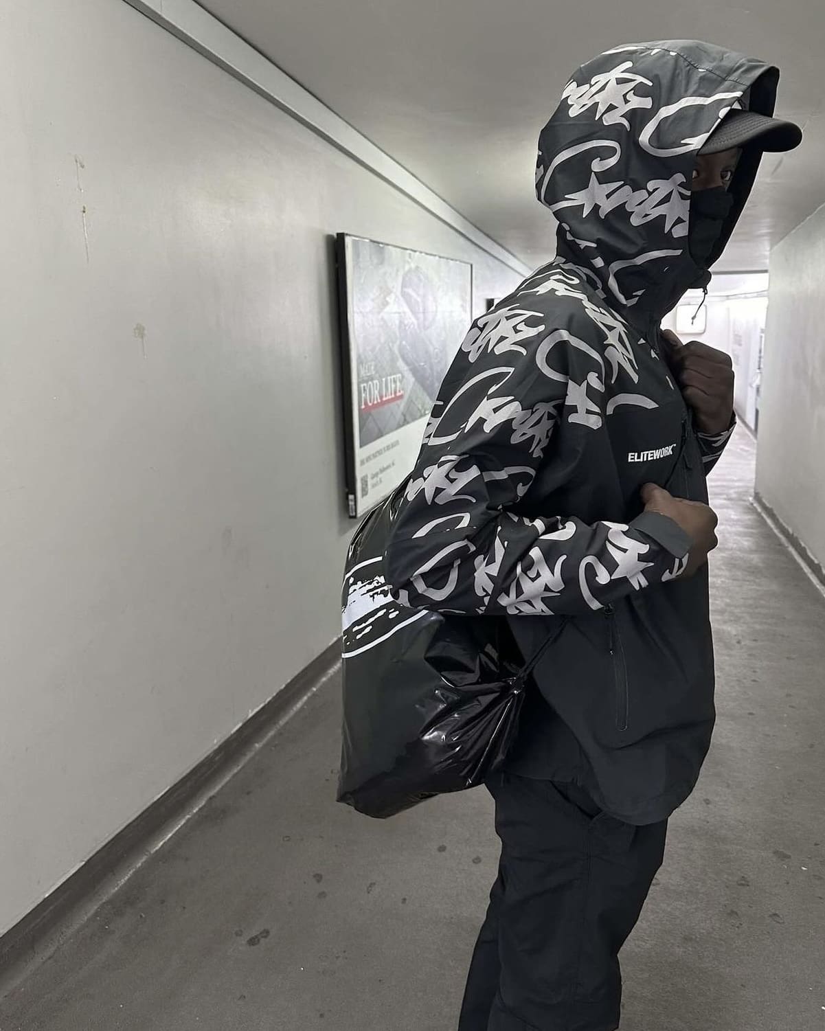 Corteiz Shell Jacket Windproof Waterproof Reflective Coat Street Style