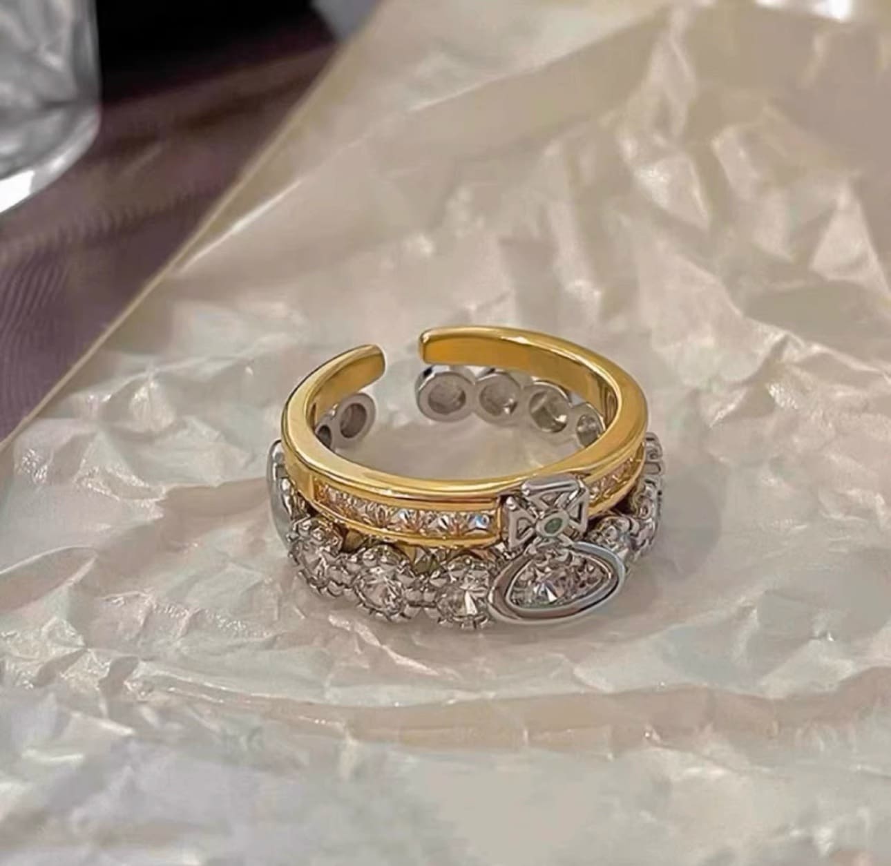 u1u1enne westwood saturn pearl necklace silver