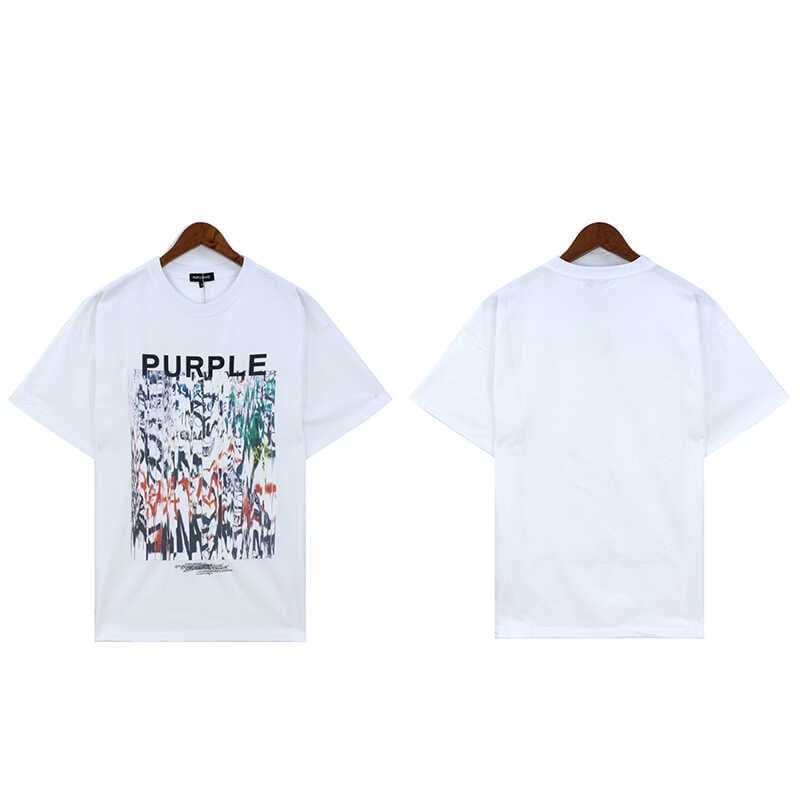 pu*re b*and logo graffiti print t-shirt short sleeve high street casual