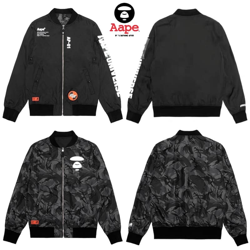 AAPE Camouflage Cotton Sweatpants for Men and Women