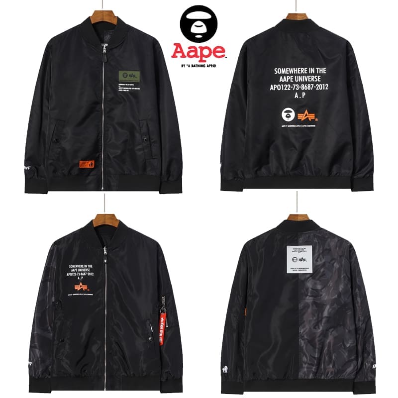 AAPE Camouflage Cotton Sweatpants for Men and Women