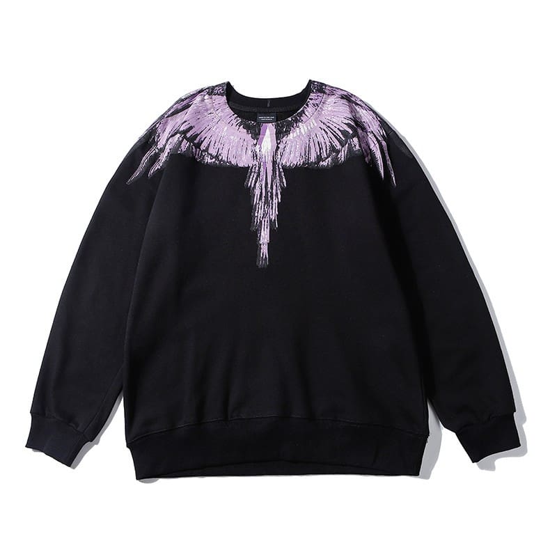 Marcelo Burlon Colorful Feather Phantom Wings Sweater Lightning Blade Hoodie