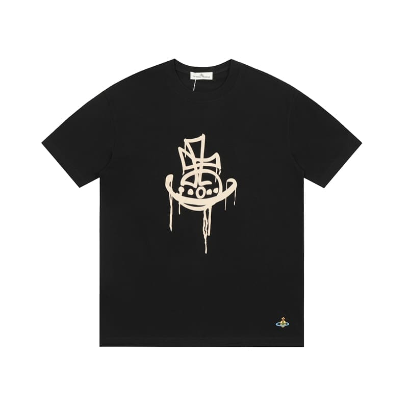 u1u1enne westwood cotton short sleeve t-shirt for men and women