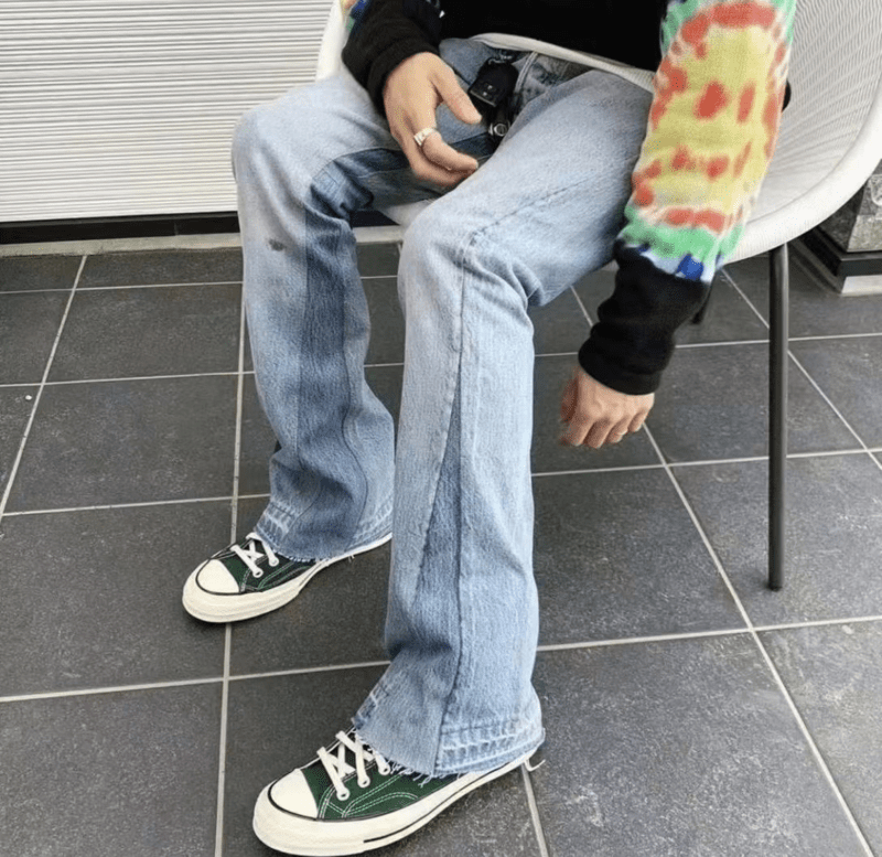 Gallery Dept Contrast Patchwork Denim Trousers