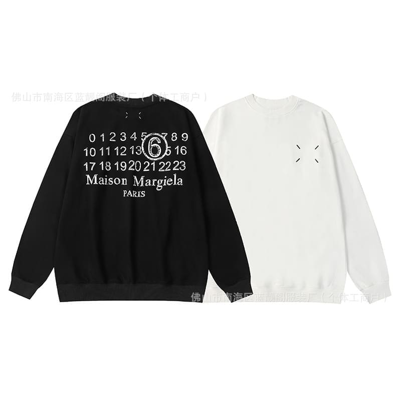 ma*s*n Ma*i*la mm6 terry round neck sweater for men and women