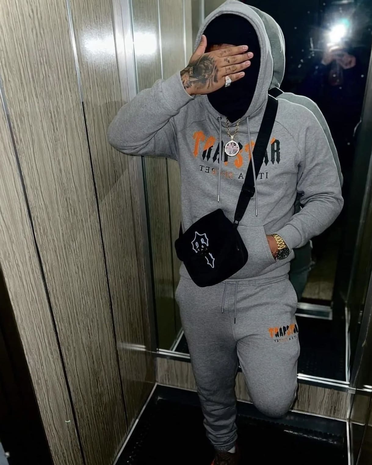 Trapstar Crossbody Shoulder Bag Fashion Hip Hop Street Style