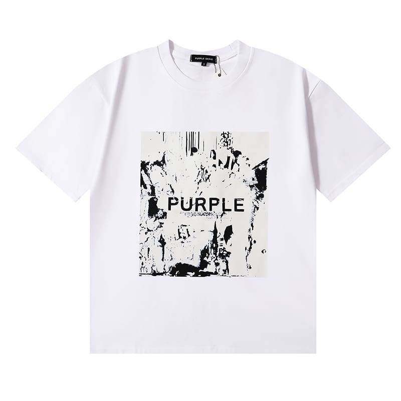 vlone fog pu*re b*and oil painting print t-shirt for men