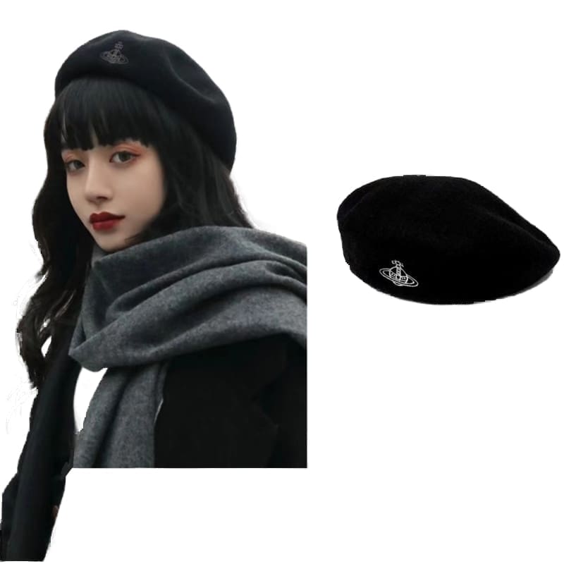 u1u1enne westwood beret wool retro painter hat for women