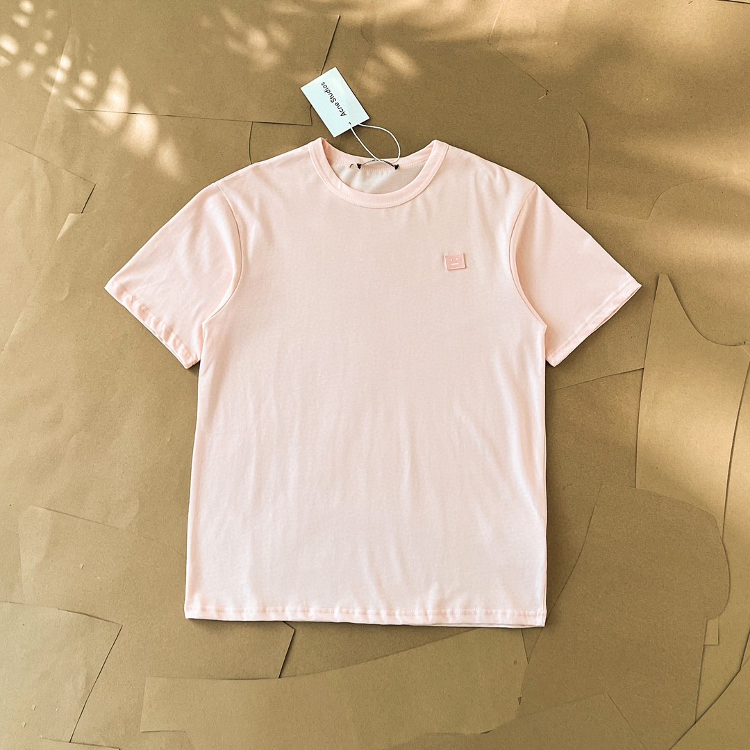 top version as 24ss chest small logo smiley F**e villain patch simple style men’s and women’s same style short sleeve t-shirt