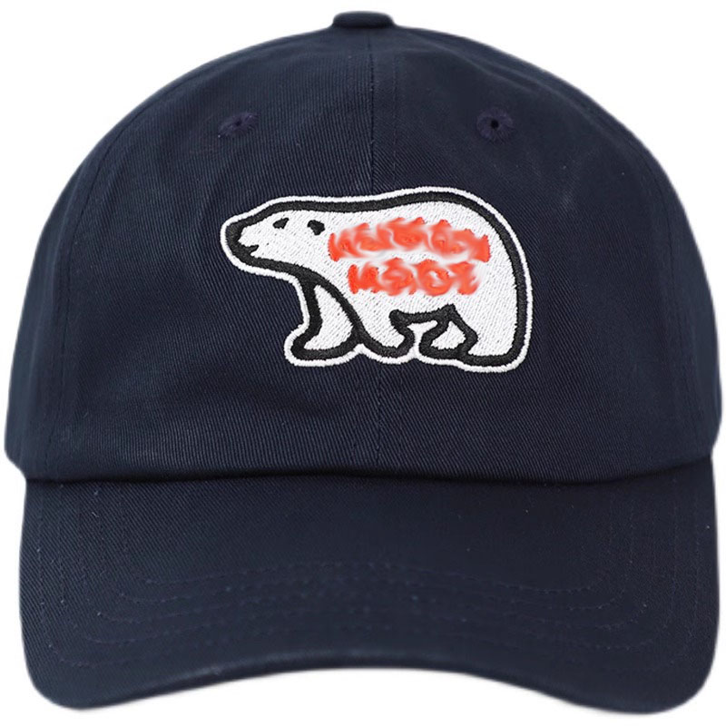 Hvm*n M*de hat japanese pig polar bear duck embroidered baseball cap soft top retro trendy peaked cap for women