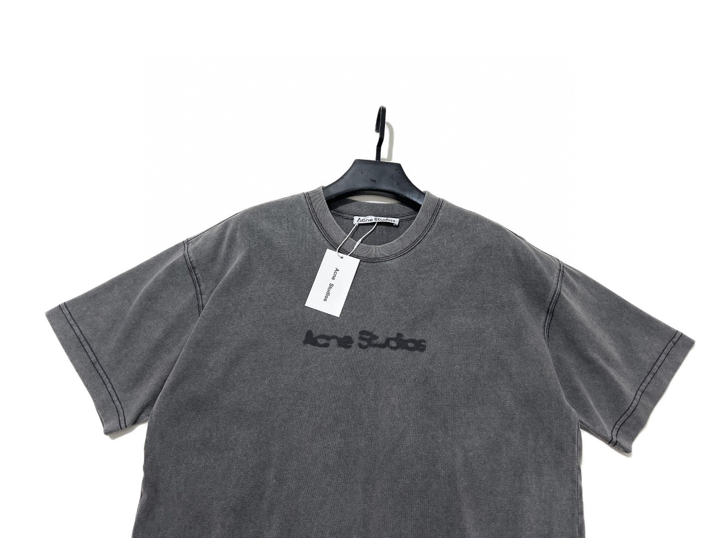 AS 24SS washed faded loose design heavy industry short sleeve t-shirt