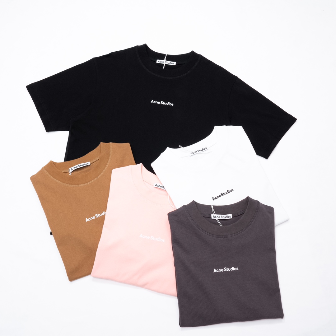 Top version AS 24SS small logo logo letter crew neck men’s and women’s same simple style short sleeve t-shirt