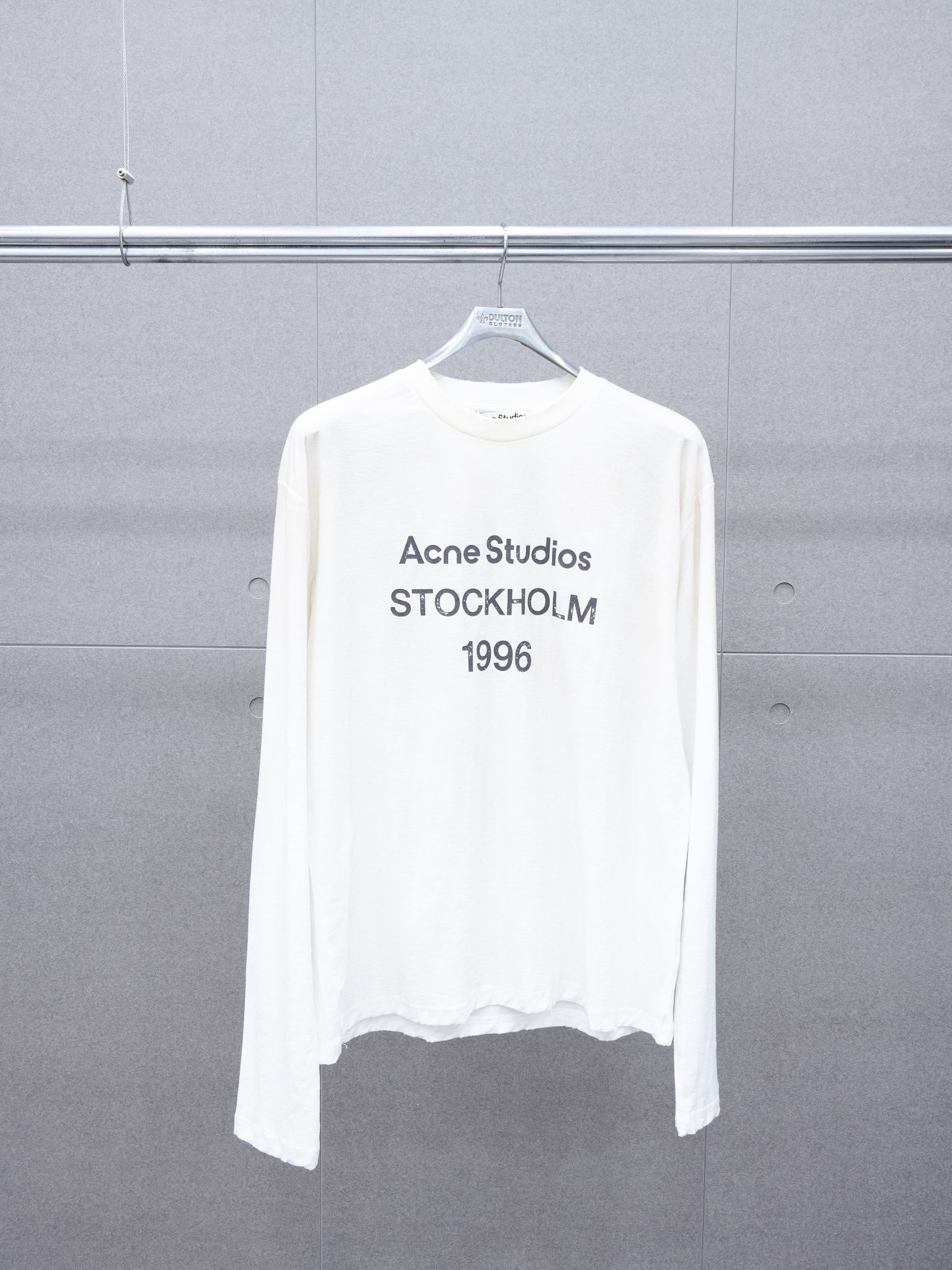 Top version AS 24SS early Autumn New 1996 printed logo New dirty distressed long sleeve Tee